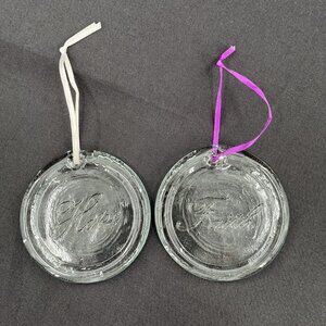 Glass ReFactory Hand-made Recycled Bottle Glass Christmas Ornament‎ Faith Hope